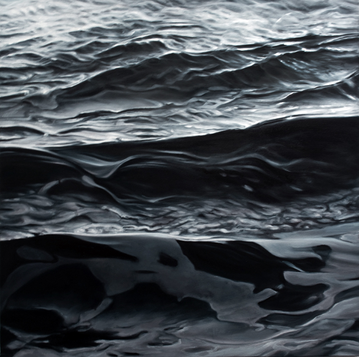 Platinum Sea (Marconi No.2), 2014, 30 x30, oil/canvas