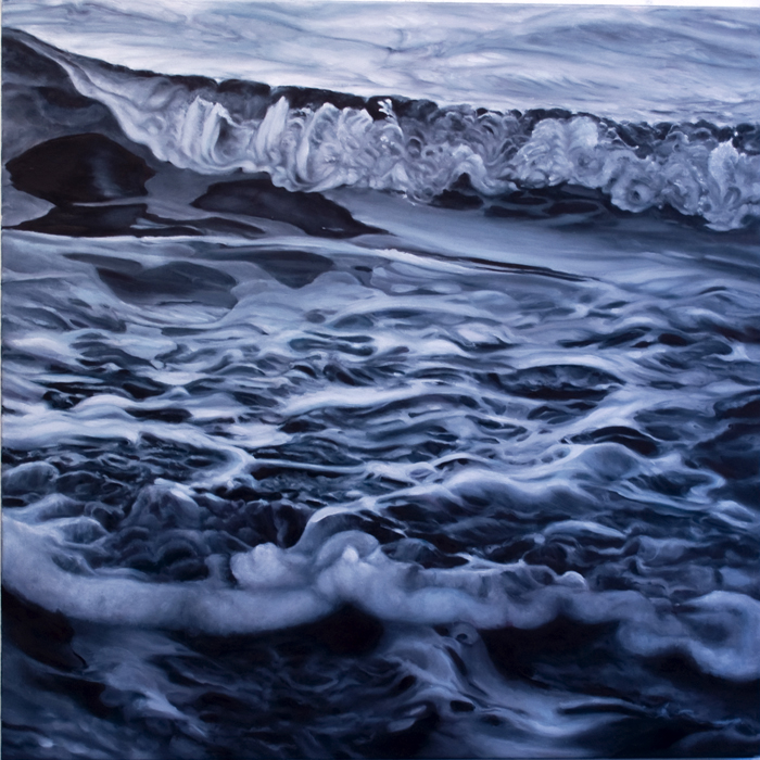 Platinum Sea (Marconi No.3), 2014, 30 x30, oil/canvas
