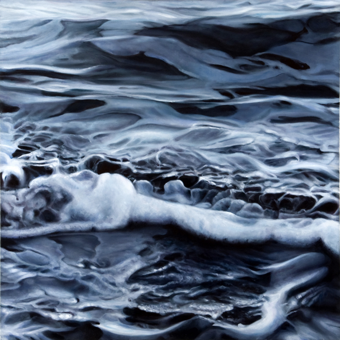 Platinum Sea (Marconi No.1), 2014, 30 x30, oil/canvas